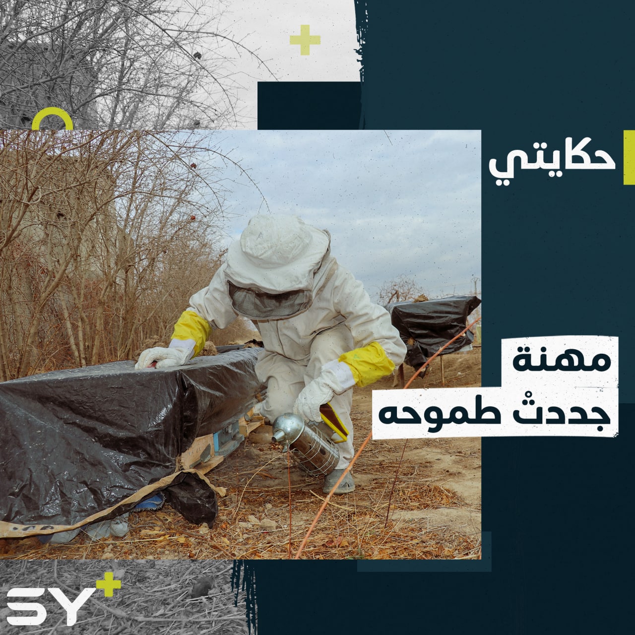 عبد الرحمن شابّ من ذوي الاحتياجات الخاصة تغلّب على وضعه الصحيّ ليصبح نحّالاً