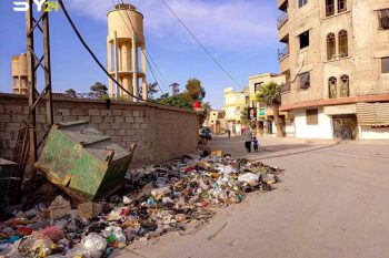 النفايات والقمامة تملأ ضواحي دمشق.. والبلديات غير مسؤولة!!