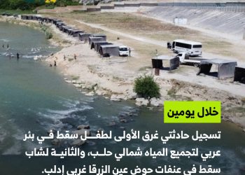 حادثتي غرق شمال سوريا