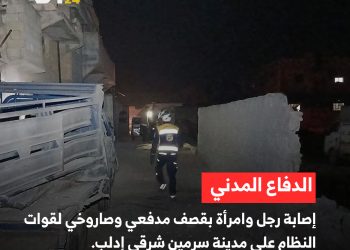 قصف مكثف للنظام على المناطق السكنية في إدلب