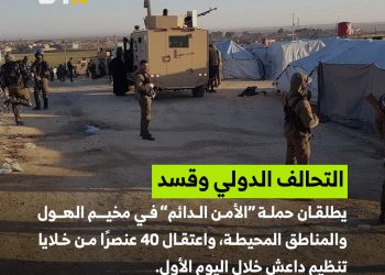 حملة أمنية في مخيم الهول