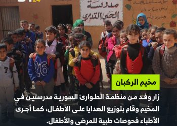 وفد من منظمة الطوارئ يزور مخيم الركبان