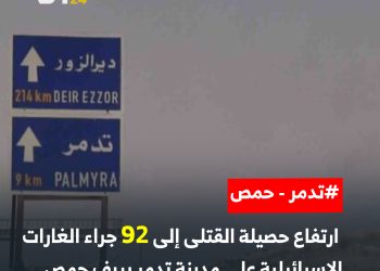 حصيلة جديدة، بينهم 27 من جنسيات غير سوريّة