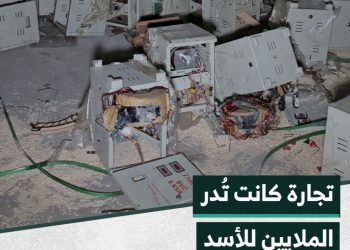 مراسلنا جميل الحسن من أحد مصانع الممنوعات في مدينة دوما بريف دمشق