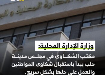 تفعيل مكتب شكاوى المواطنين في حلب