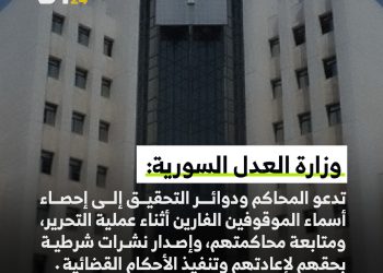 وزارة العدل تقرر إعادة المحكومين بالجرائم إلى السجون