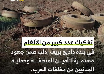 تفكيك عدد كبير من الألغام بريف إدلب