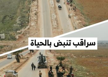 من فكرة إلى أرض الواقع، مبادرة لتجميل مدينة سراقب بريف إدلب