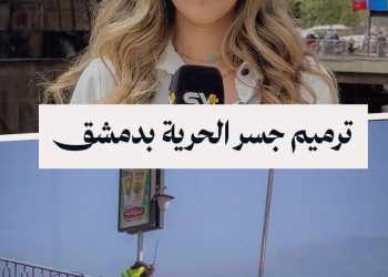 انطلاق حملة ترميم وتجميل جسر الحرية في مدينة دمشق
