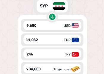 أسعار الليرة السورية مقابل العملات الأجنبية
