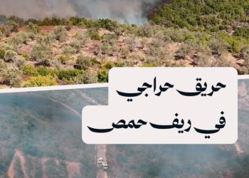 حرائق في قرية حب نمرة بريف حمص الغربي وجهود مستمرة للدفاع المدني لإخمادها