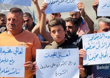 رفضًا لمحاولات الترحيل.. احتجاجات في مخيم باب السلامة