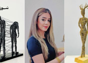 القامشلي: ليلان جمعة تصنع فن الأسلاك بإحساس نادر