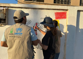 حماة: جداريات فنية تُزين مدارس تلدرة بجهود شبابية وأهلية