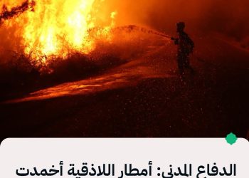 الدفاع المدني: أمطار اللاذقية أخمدت حرائق رأس البسيط