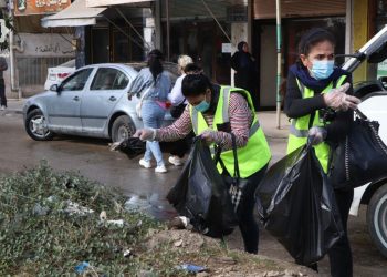 حملة نظافة مسائية في مدينة حماة