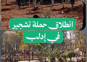 انطلاق حملة تشجير بهدف دعم الغطاء النباتي في محافظة إدلب