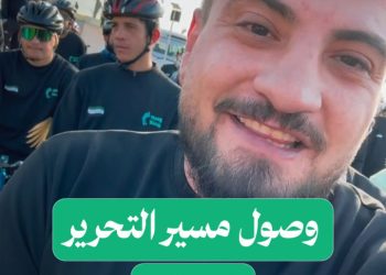 مراسلنا أيهم البيوش في لحظة الوصول إلى مدينة حلب ضمن مسير التحرير